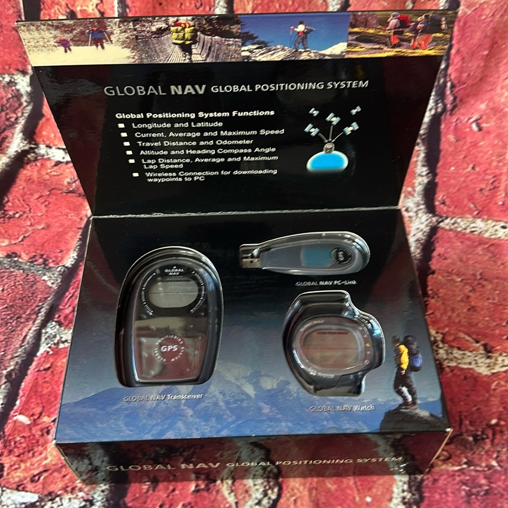 Global Positioning System Watch, Receiver and Software new  with original box